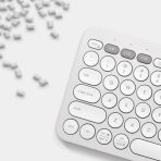 Teclado Inalámbrico Logitech Pebble Keys 2 K380s Color Blanco