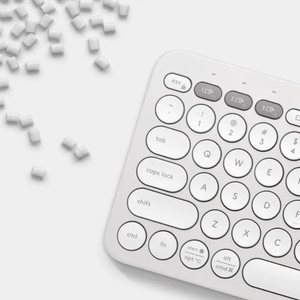 Teclado Inalámbrico Logitech Pebble Keys 2 K380s Color Blanco