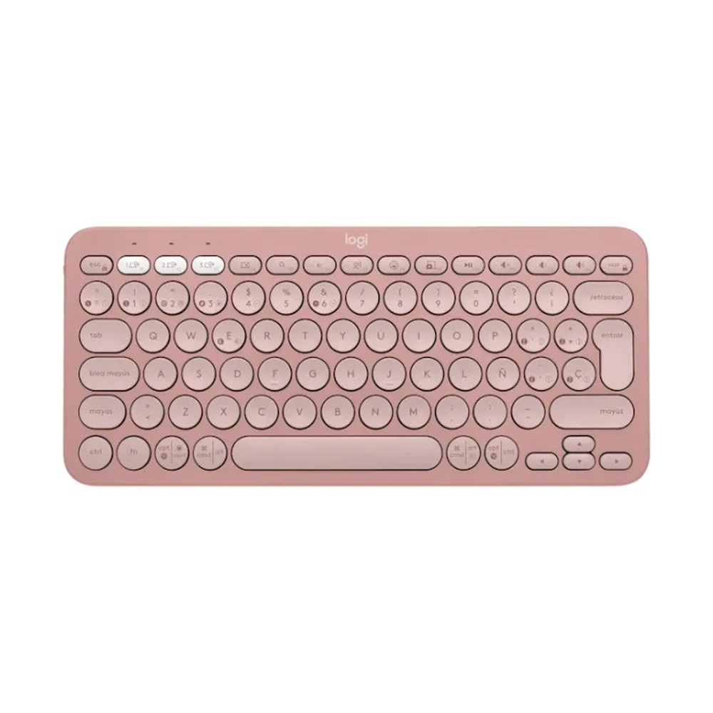 Teclado Inalámbrico Logitech Pebble Keys 2 K380s Color Rosa Teclado Inalámbrico Logitech Pebble Keys 2 K380s Color Rosa