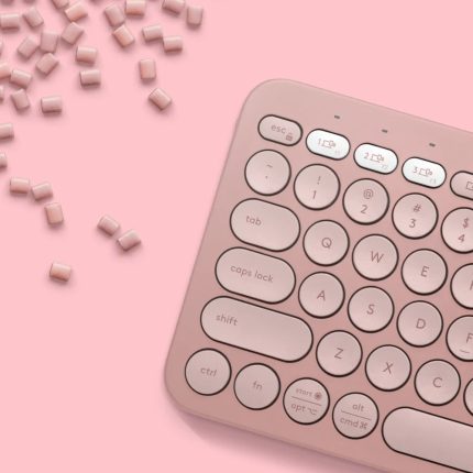 Teclado Inalámbrico Logitech Pebble Keys 2 K380s Color Rosa