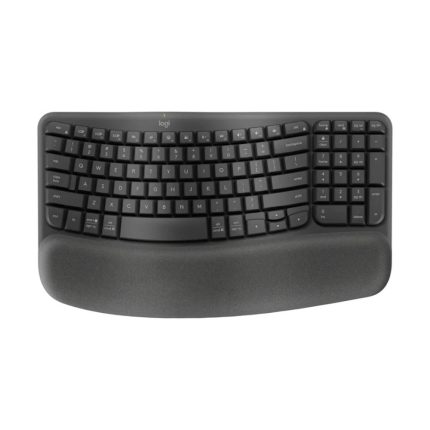 Teclado Inalámbrico Ergonómico Logitech Wave Keys Color Grafito