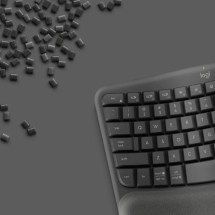 Teclado Inalámbrico Ergonómico Logitech Wave Keys Color Grafito