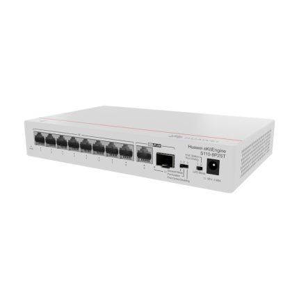 S110-8P2ST (8*10/100/1000BASE-T ports, PoE+, 1*GE SFP port, 1*10/100/1000BASE-T port, AC power, power adapter)