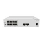 Switch S210-8LP2J Datacom -S210-8LP2J (8 puertos Ethernet 10/100/1000BASE-T (PoE+ de 35 W), 2 puertos SFP de 2,5 G, 1 adaptador de CA incluido, sin ventilador) - (Modelo de distribución. Nota: Configuración 1:1 de cables de alimentación blancos C7)