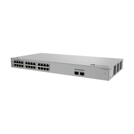 Switch S210-24P2J atacom S210-24P2J (24 puertos Ethernet 10/100/1000BASE-T (PoE+ de 400 W), 2 SFP de 2,5 G, PoE de 400 W, fuente de alimentación de CA integrada) - (Modelo de distribución, conjunto. Nota: Los cables de alimentación se suministran adicionalmente).