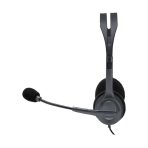 Diadema Logitech H111 Estéreo con Micrófono Giratorio 3.5 mm