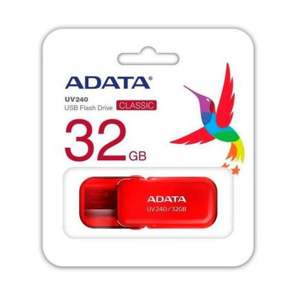 Memoria USB ADATA 2.0 UV240 Ecualizable 32GB Roja