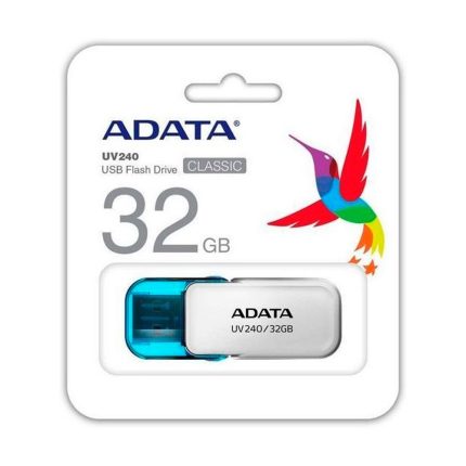 Memoria USB ADATA 2.0 UV240 Ecualizable 32GB Blanca