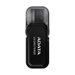 Memoria USB ADATA 2.0 UV240 Ecualizable 64GB Negra