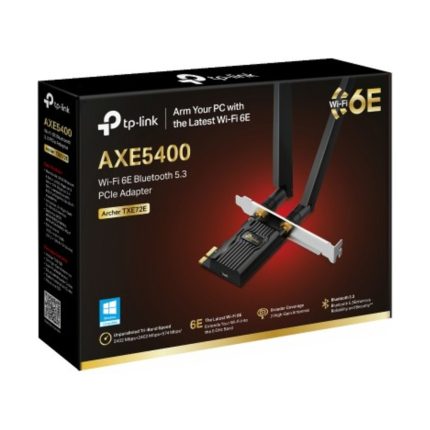 Tarjeta Wi-Fi PCIe Tp-link Archer TXE72E tribanda Wi-Fi 6E + Bluetooth