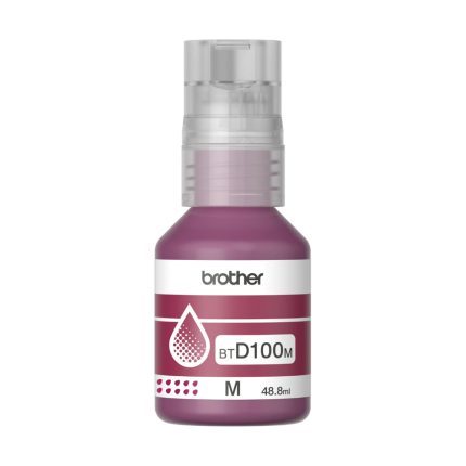 Botella de Tinta Brother BTD100M Magenta de 48.8 ml