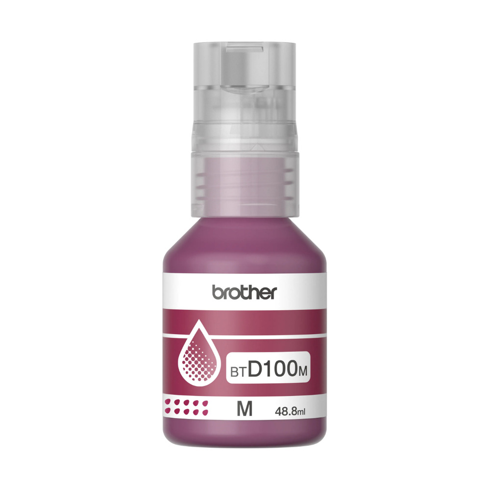 Botella de Tinta Brother BTD100M Magenta de 48.8 ml Botella de Tinta Brother BTD100M Magenta de 48.8 ml