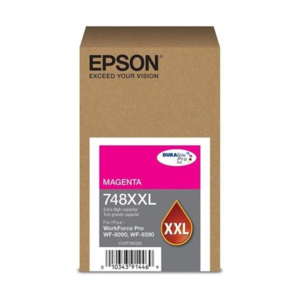 Cartucho de Tinta Epson Magenta T748XXL320-AL para WorkForce WF-6090 o WF-6590