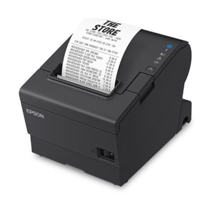 Impresora Epson Térmica de Recibos TM-T88VII-012; Puertos: USB+Ethernet+Serial, Autocortador, Ancho: 80mm/58mm, Velocidad: 500mm/s, Incluye fuente (4 años de Garantía)