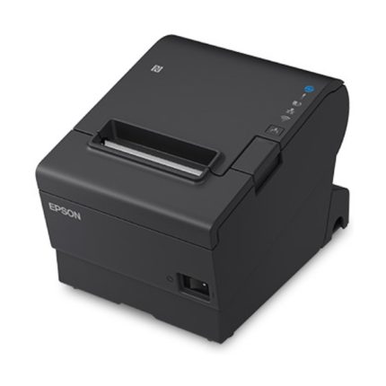 Impresora Epson Térmica de Recibos TM-T88VII-022; 80mm/58mm, Puertos: USB+Ethernet+Paralela, Autocortador, Ancho: 80mm/58mm, Velocidad: 500mm/s, Incluye fuente. Negra. (4 años de Garantía)