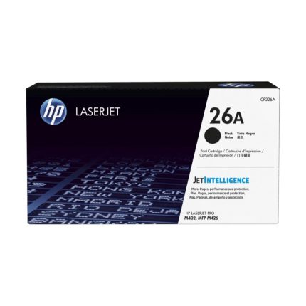 Tóner HP 26A Negro Laserjet