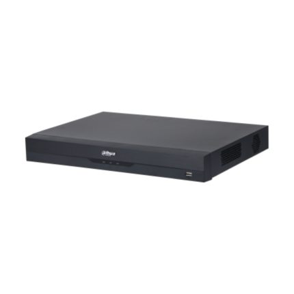 DVR de 16 Canales de 5 Megapíxeles Lite/ WizSense/ H.265+/ 2 Bahías de Discos Duros/ 16 Ch HDCVI +8 Canales IP/ Hasta 24 Ch IP/ 2 Canales de Reconocimiento Facial/ Codificación IA/ SMD Plus/ Proteccion Perimetral/ acupick