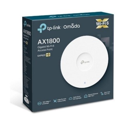 Access point Tplink EAP620-HD Dual Band WIFI 6 AX1800 montaje en techo.