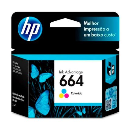 Cartucho HP 664 Tricolor Deskjet ink Advantage