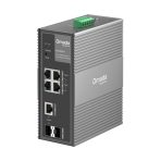 Switch Tplink Omada Industrial Gigabit 6 puertos PoE+ administrable con 2 puerto SFP