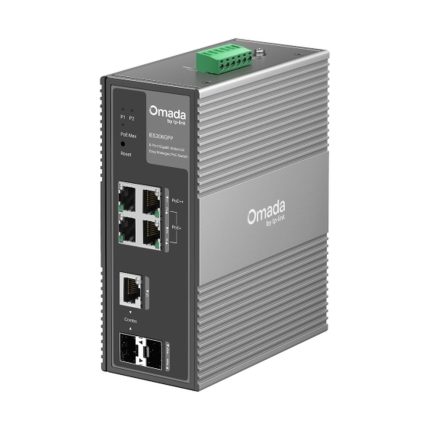 Switch Tplink Omada Industrial Gigabit 6 puertos PoE+ administrable con 2 puerto SFP