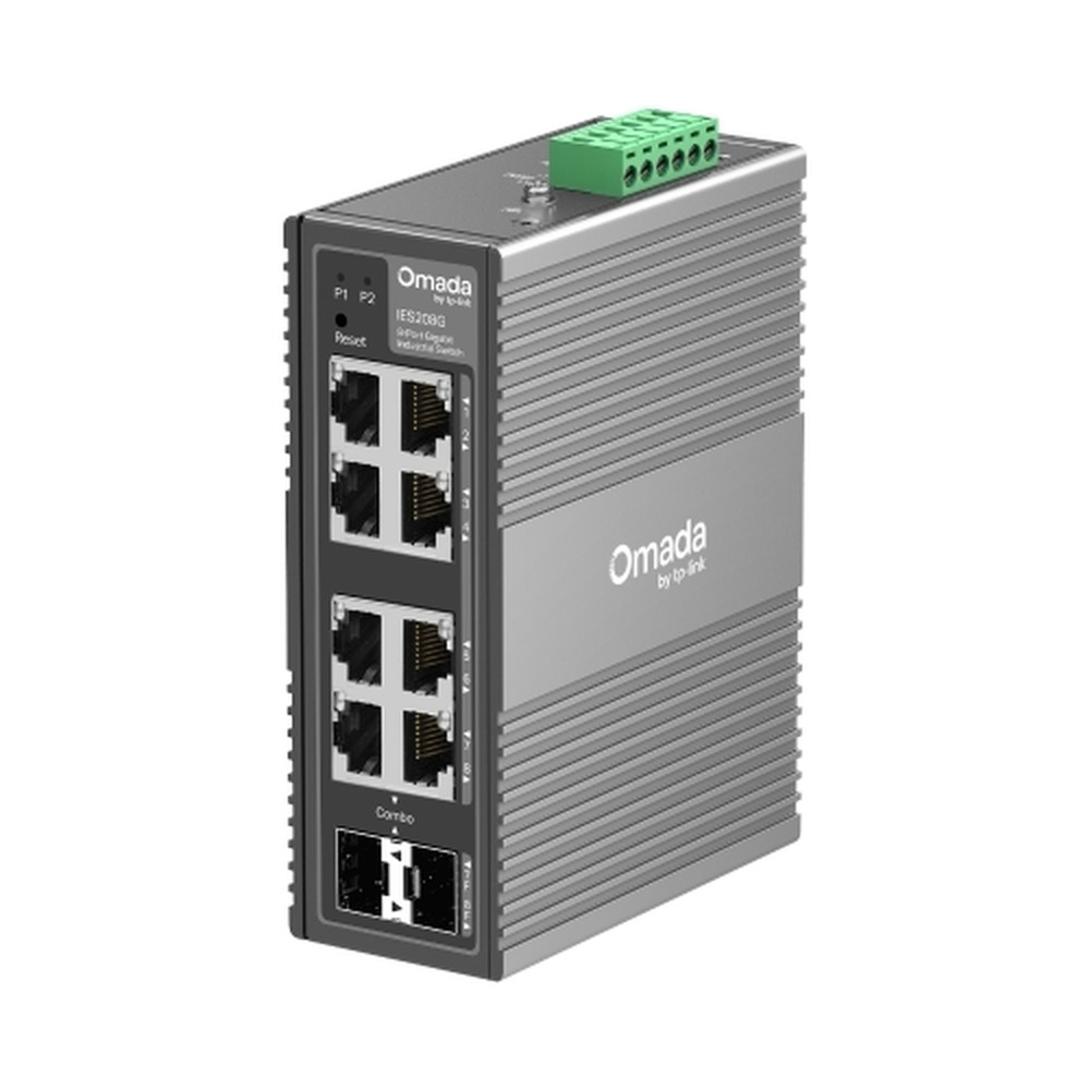 Switch Tplink Omada Industrial Gigabit 8 puertos PoE+ administrable con 2 puerto SFP Switch Tplink Omada Industrial Gigabit 8 puertos PoE+ administrable con 2 puerto SFP