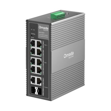Switch Tplink Omada Industrial Gigabit 10 puertos PoE+ administrable con 2 puerto SFP