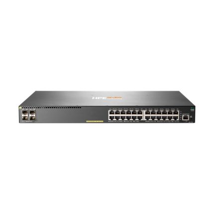 Switch HPE Aruba 2930F 24 Puertos PoE 370W asministrable 4 puertos SFP
