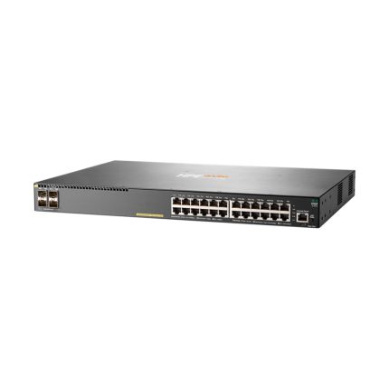 Switch HPE Aruba 2930F 24 Puertos PoE 370W asministrable 4 puertos SFP