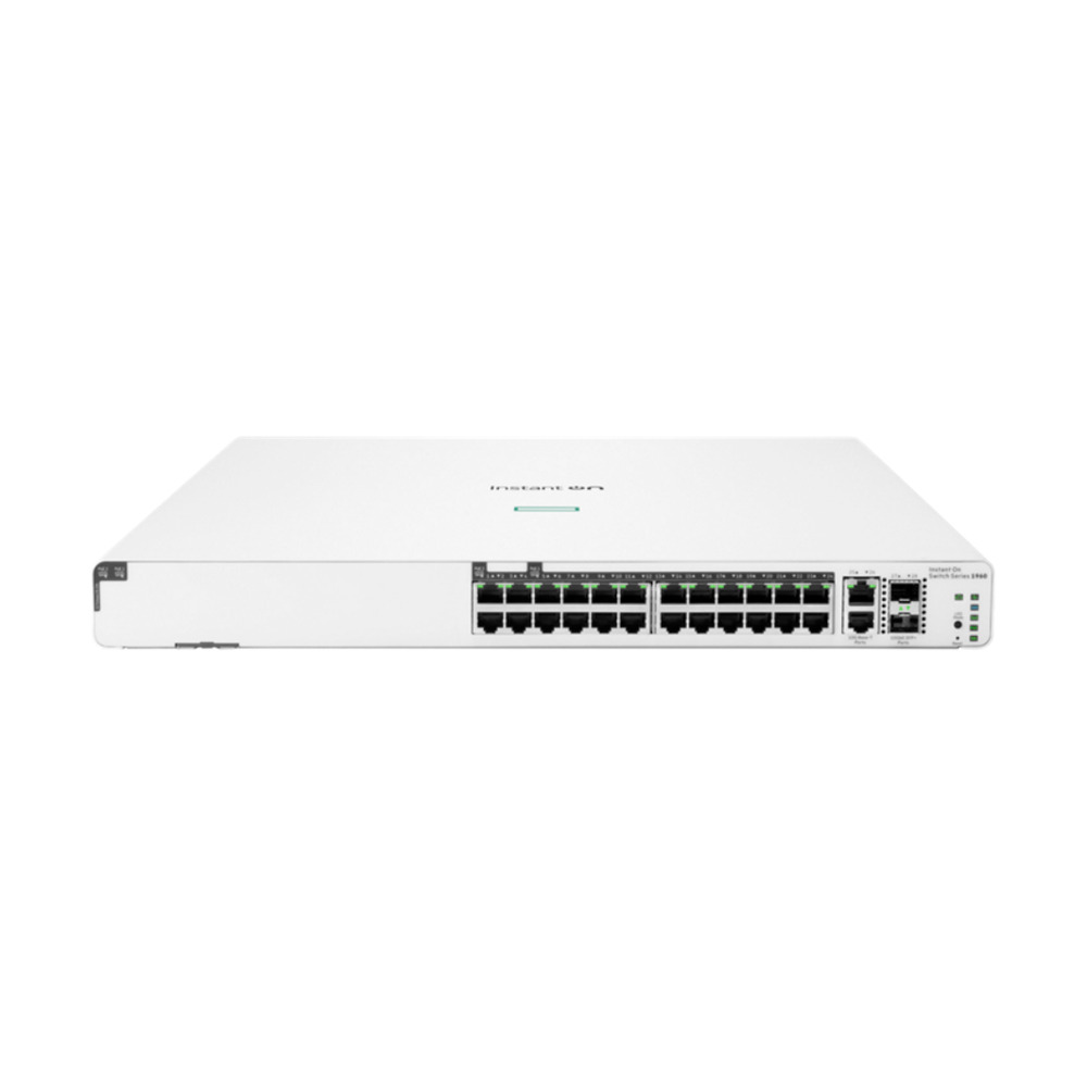 Switch Aruba Instant On 1960 de 24 puertos G 2 10GBASE-T y 2 SFP+ 370W Switch Aruba Instant On 1960 de 24 puertos G 2 10GBASE-T y 2 SFP+ 370W