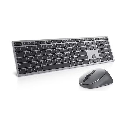 Combo Teclado + Mouse Inalámbricos Dell Pro Plus KM7321W Color Gris