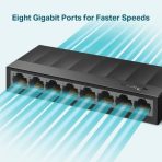 Switch Tp-link de escritorio No administrable de 8 puertos
