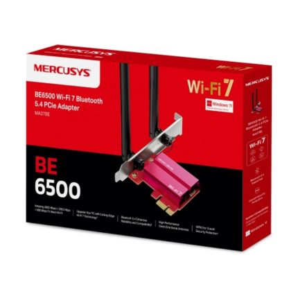 Tarjeta Wi-Fi PCIe Mercusys BE6500 Wi-Fi 7 Bluetooth