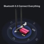 "AXE5400 Tri-Band Wi-Fi 6E Bluetooth PCI Express Adapter