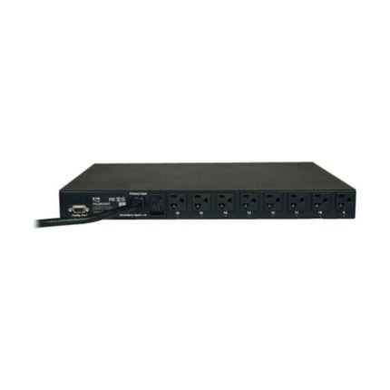 PDU Monofásico con Medidor Digital de Corriente / ATS - Switch de Transferencia Automática, 20A 120V, Instalación Horizontal 1U