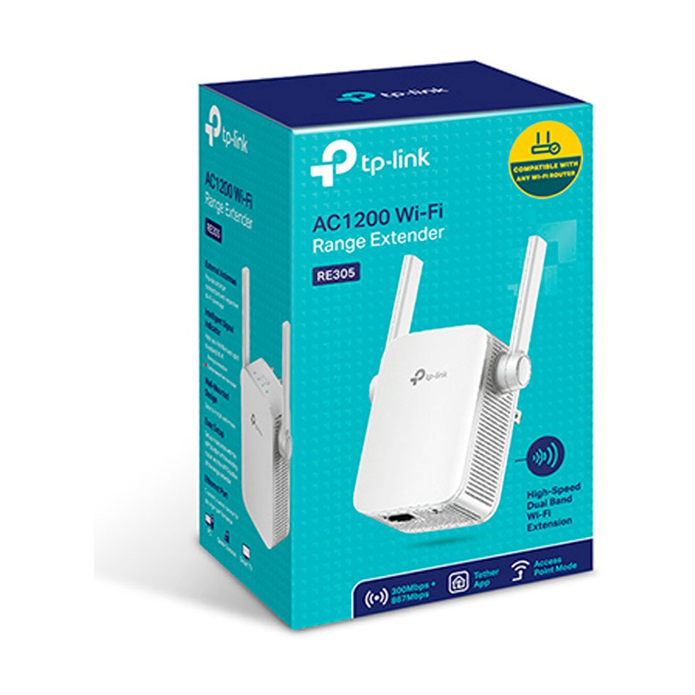 Extensor de Rango TPLINK WiFi Dual Band AC 1200 2 antenas Extensor de Rango TPLINK WiFi Dual Band AC 1200 2 antenas