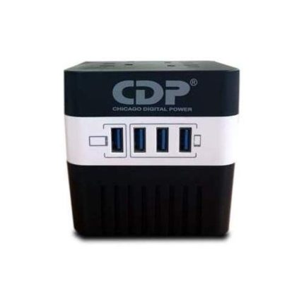 Regulador CDP 4 salidas 4 puertos USB 600VA 300W