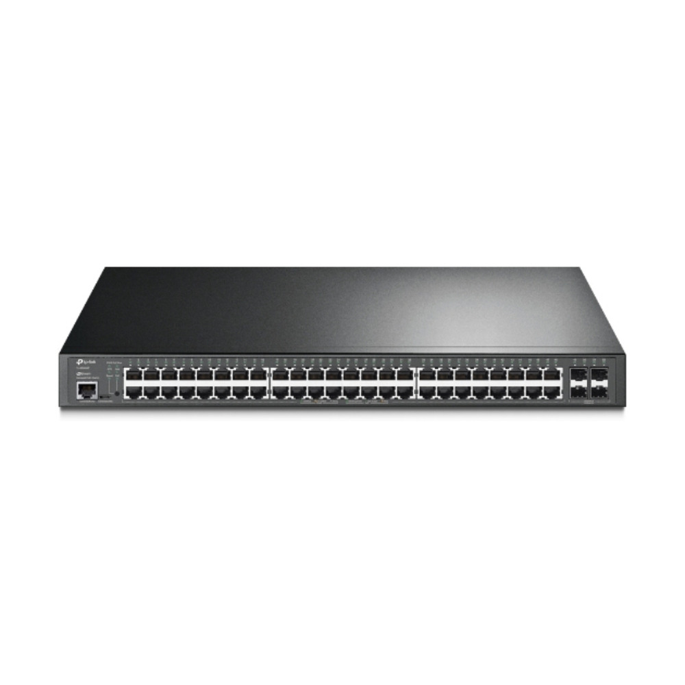 Switch TP-Link JetStream de 48 puertos PoE+ y 4 puertos SFP Switch TP-Link JetStream de 48 puertos PoE+ y 4 puertos SFP