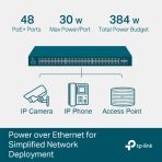Switch TP-Link JetStream de 48 puertos PoE+ y 4 puertos SFP