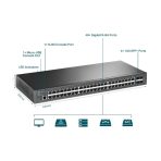 Switch Tplink Omada JetStream Gigabit 48 puertos administrable L2+ 4 puertos SFP+