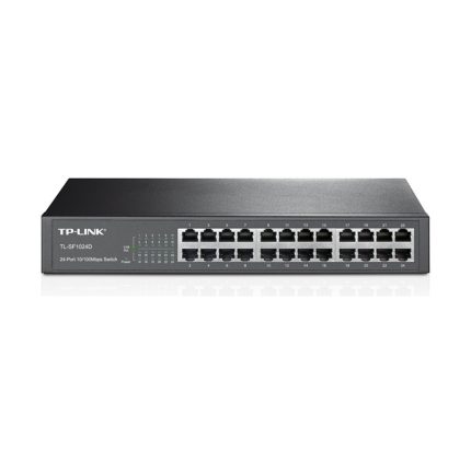 Switch TPLINK 24 puertos No administrable Fast internet RJ45 de Escritorio o Rack