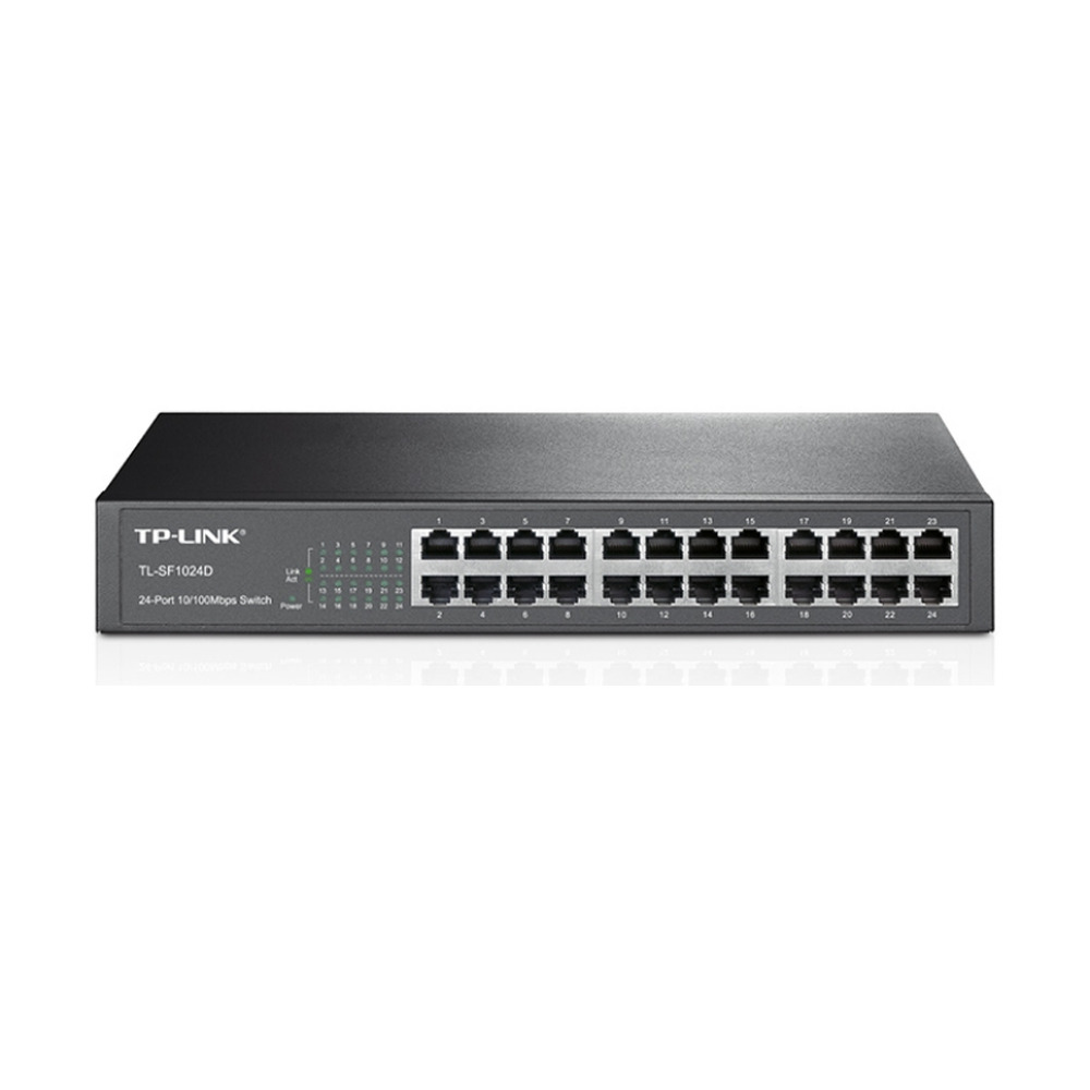 Switch TPLINK 24 puertos No administrable Fast internet RJ45 de Escritorio o Rack Switch TPLINK 24 puertos No administrable Fast internet RJ45 de Escritorio o Rack