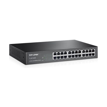 Switch TPLINK 24 puertos No administrable Fast internet RJ45 de Escritorio o Rack