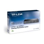 Switch TPLINK 24 puertos No administrable Fast internet RJ45 de Escritorio o Rack