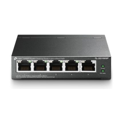 Switch TP-Link de 5 puertos G (4 puertos PoE+)