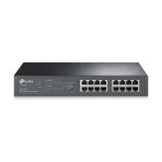 SwitchTPLINK Easy Smart de 16 Puertos Gigabit con 8 Puertos PoE+