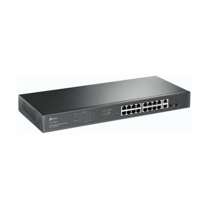 Switch Tplink TL-SG1218MP Gigabit 18 puertos no administrable PoE montaje en rack 2 ranuras SFP