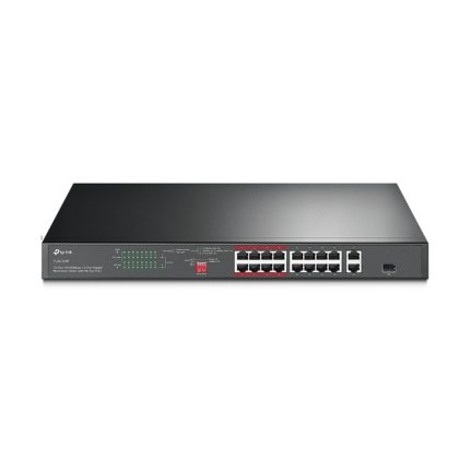 Switch Tplink TL-SL1218P Gigabit 16 puertos no administrable PoE+ montaje en rack