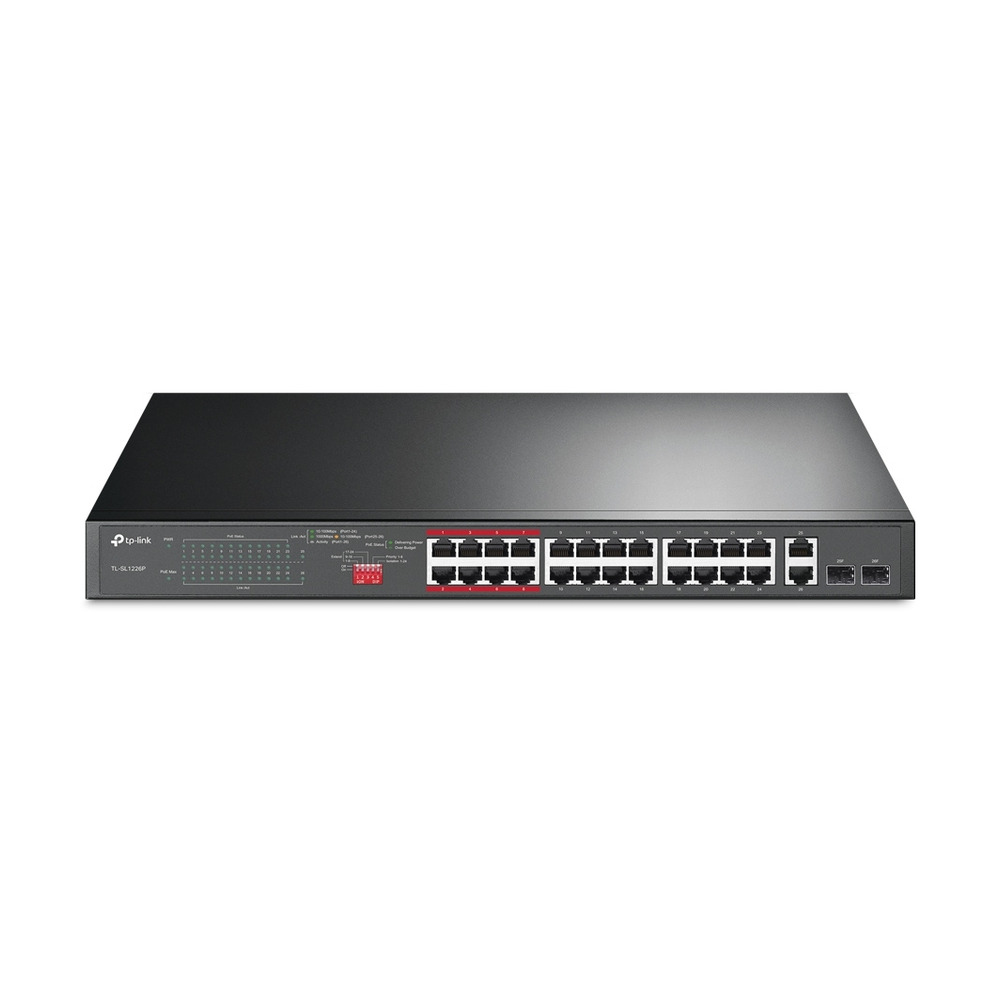 Switch Tp-link TL-SL1226P Gigabit No administrable 24 Puertos PoE Switch Tp-link TL-SL1226P Gigabit No administrable 24 Puertos PoE