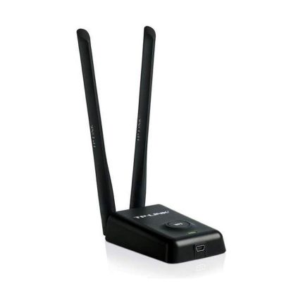 Adaptador de Red WiFi TPLINK USB Alta Ganancia 300Mbps Antenas externas